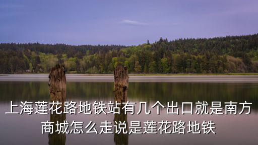 上海蓮花路地鐵站有幾個出口就是南方商城怎么走說是蓮花路地鐵