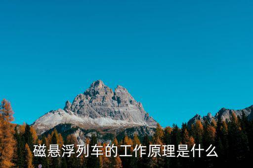 磁懸浮列車的工作原理是什么
