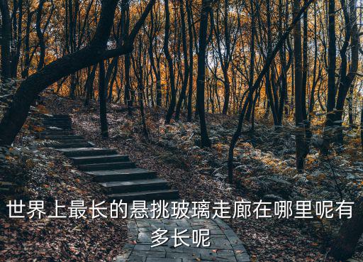 世界上最長(zhǎng)的懸挑玻璃走廊在哪里呢有多長(zhǎng)呢
