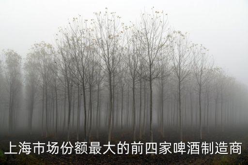 上海市場份額最大的前四家啤酒制造商