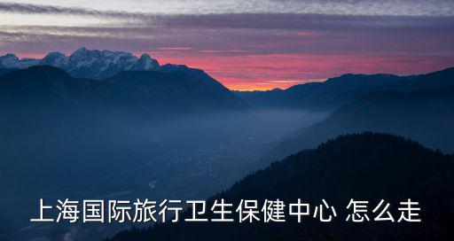 上海國際旅行衛生保健中心 怎么走