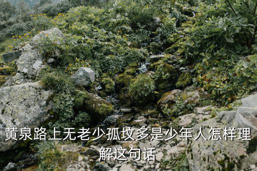 黃泉路上無老少孤墳多是少年人怎樣理解這句話