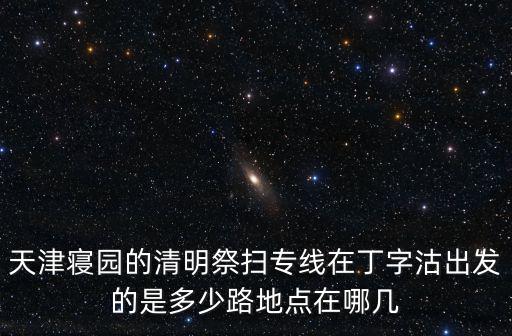 天津?qū)媹@的清明祭掃專線在丁字沽出發(fā)的是多少路地點(diǎn)在哪幾
