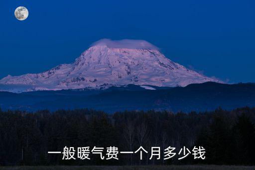 一般暖氣費一個月多少錢