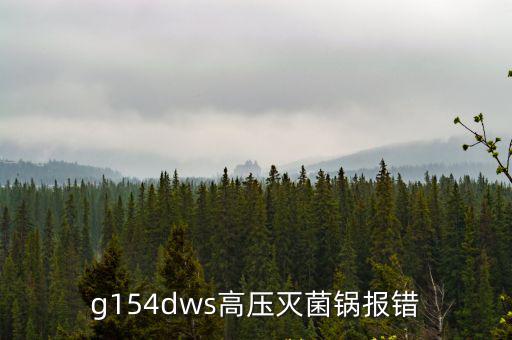g154dws高壓滅菌鍋報(bào)錯(cuò)