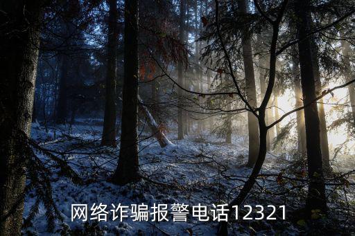 網絡詐騙報警電話12321