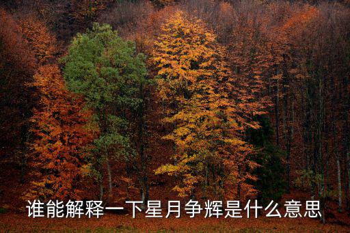 星月爭輝，星月爭輝是啥意思