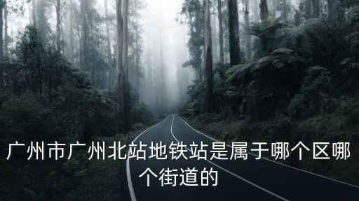 北站街道，廣州市廣州北站地鐵站是屬于哪個(gè)區(qū)哪個(gè)街道的