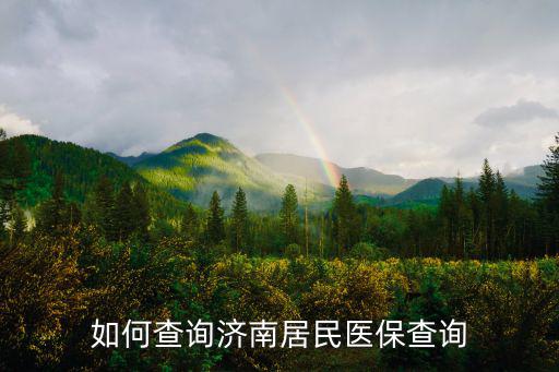 濟南醫保查詢，濟南的醫保網站怎樣打開 查醫保卡的余額