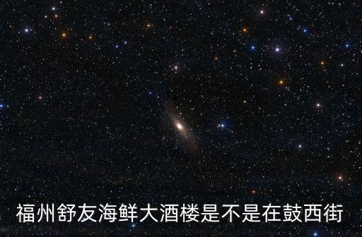 福州舒友海鮮大酒樓是不是在鼓西街