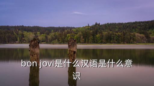 bon jovi是什么漢語是什么意識