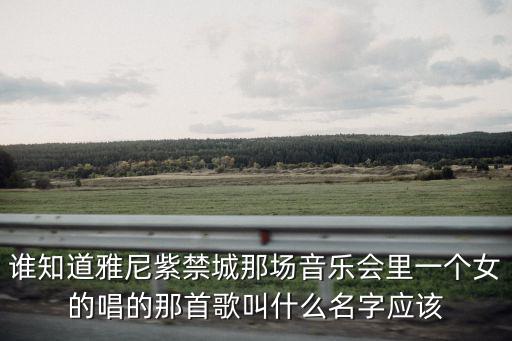 誰知道雅尼紫禁城那場音樂會里一個女的唱的那首歌叫什么名字應該