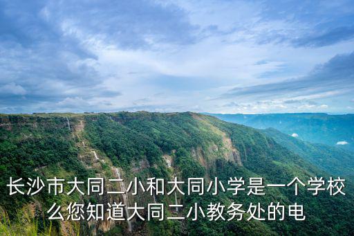長(zhǎng)沙市大同二小和大同小學(xué)是一個(gè)學(xué)校么您知道大同二小教務(wù)處的電