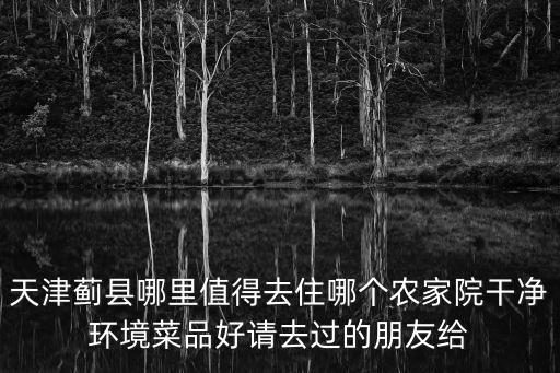 天津薊縣哪里值得去住哪個農家院干凈環境菜品好請去過的朋友給