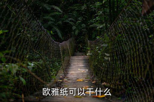 歐雅紙可以干什么