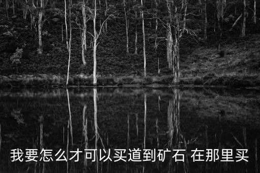 我要怎么才可以買道到礦石 在那里買