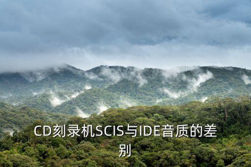 CD刻錄機SCIS與IDE音質的差別