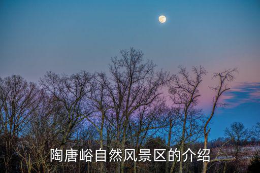 陶唐峪自然風景區的介紹