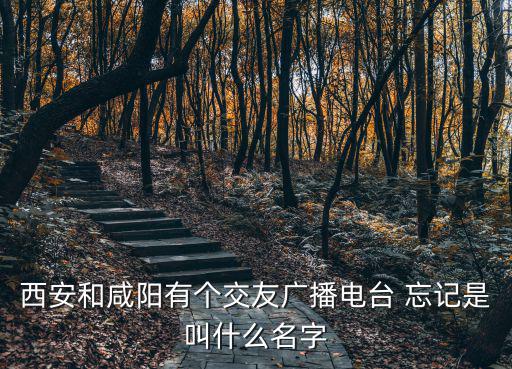 西安和咸陽有個(gè)交友廣播電臺 忘記是叫什么名字