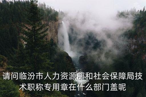 臨汾市人力資源和社會保障局，請問臨汾市人力資源部和社會保障局技術職稱專用章在什么部門蓋呢