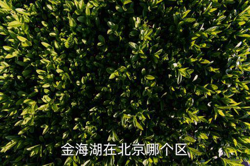 金海湖在北京哪個區
