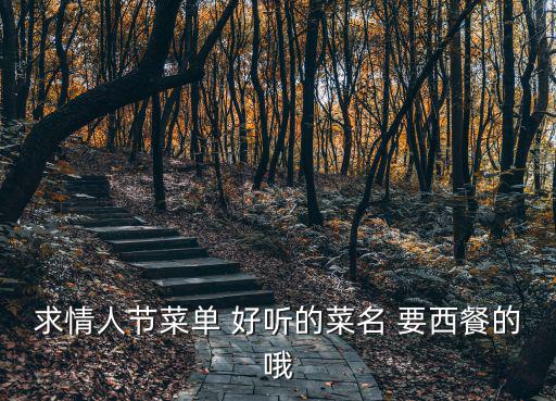 求情人節(jié)菜單 好聽的菜名 要西餐的哦