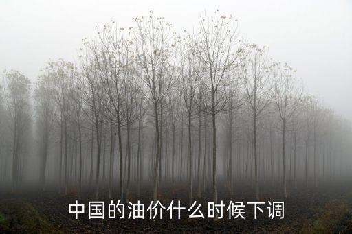 中國的油價什么時候下調(diào)