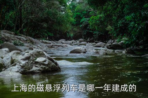 上海的磁懸浮列車是哪一年建成的