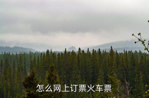網上購票網址，請問一下網上訂火車票的網址是