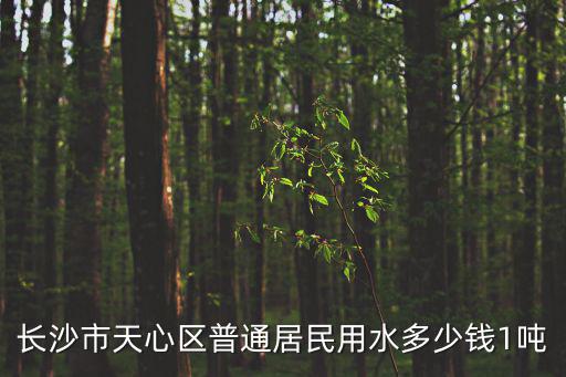 長沙市天心區普通居民用水多少錢1噸