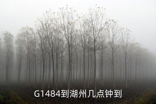G1484到湖州幾點鐘到