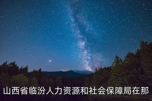 山西省臨汾人力資源和社會(huì)保障局在那