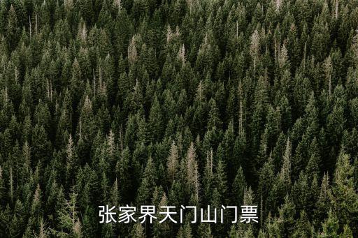 天門山門票多少錢一張，張家界天門山的門票是多少