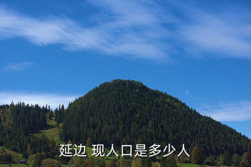 延邊 現人口是多少人