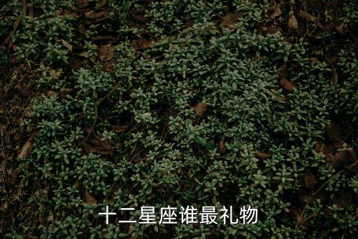 十二星座誰最禮物