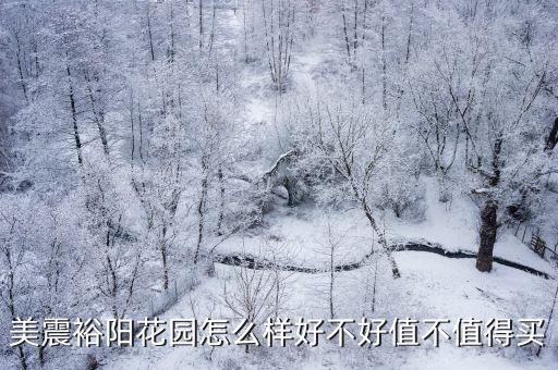 美震裕陽花園怎么樣好不好值不值得買