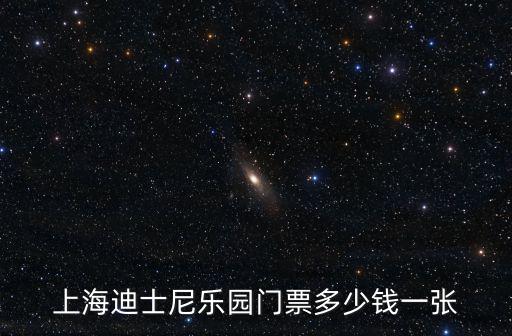 上海迪士尼樂園門票多少錢一張