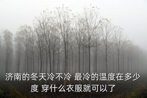 濟(jì)南的冬天冷不冷 最冷的溫度在多少度 穿什么衣服就可以了