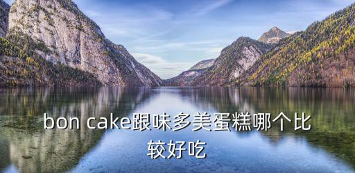 bon cake跟味多美蛋糕哪個比較好吃
