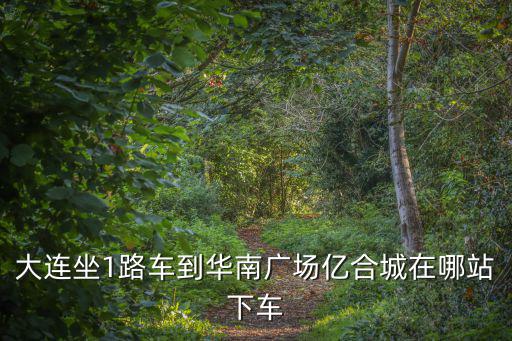 大連坐1路車到華南廣場億合城在哪站下車