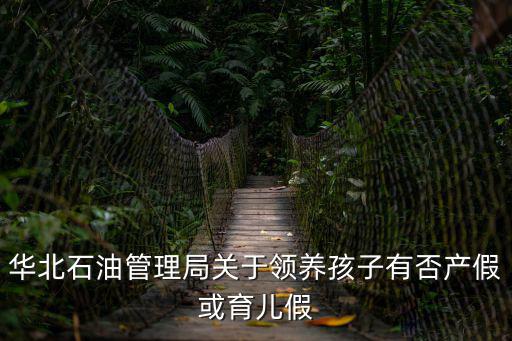 華北石油管理局關于領養孩子有否產假或育兒假