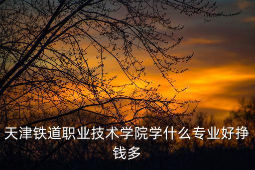 天津鐵道職業技術學院，天津鐵道職業技術學院學什么專業好掙錢多
