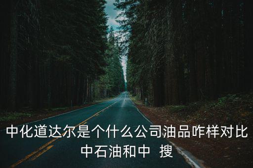 中化道達爾是個什么公司油品咋樣對比中石油和中  搜
