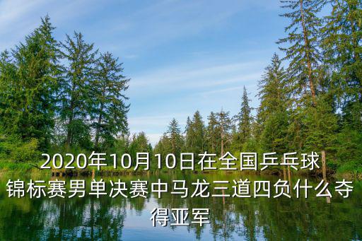 2020年10月10日在全國乒乓球錦標賽男單決賽中馬龍三道四負什么奪得亞軍