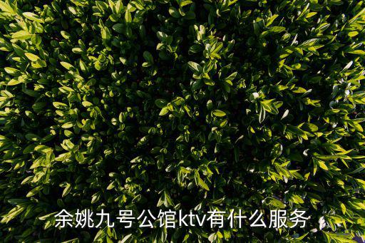 9號(hào)公館，余姚九號(hào)公館ktv有什么服務(wù)