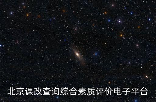 北京課改查詢綜合素質(zhì)評(píng)價(jià)電子平臺(tái)
