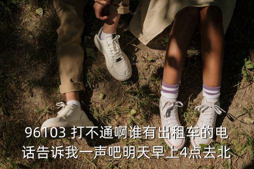 96103 打不通啊誰有出租車的電話告訴我一聲吧明天早上4點去北