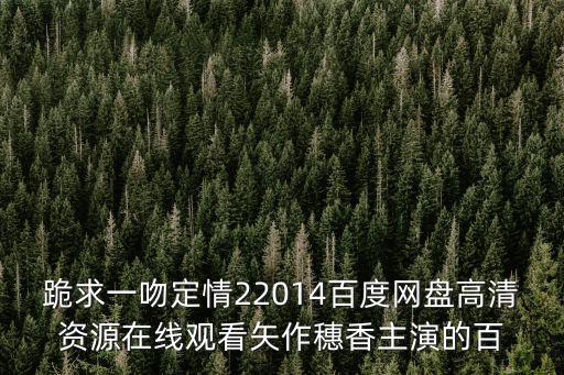 一吻定情2，哪位大神有2014這版的矢作穗香古川雄輝主演的一吻定情 第2部