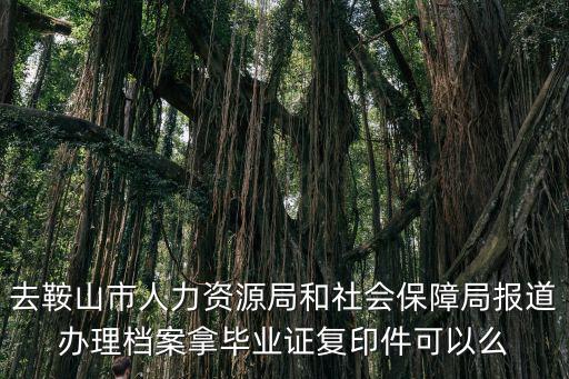 去鞍山市人力資源局和社會保障局報道辦理檔案拿畢業(yè)證復印件可以么