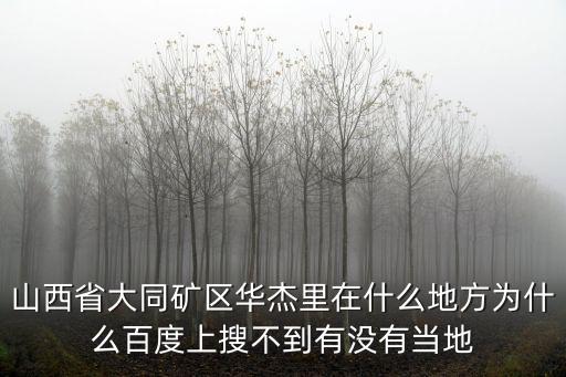 大同礦區(qū)，山西省大同市的礦區(qū)是多少個大礦組成的